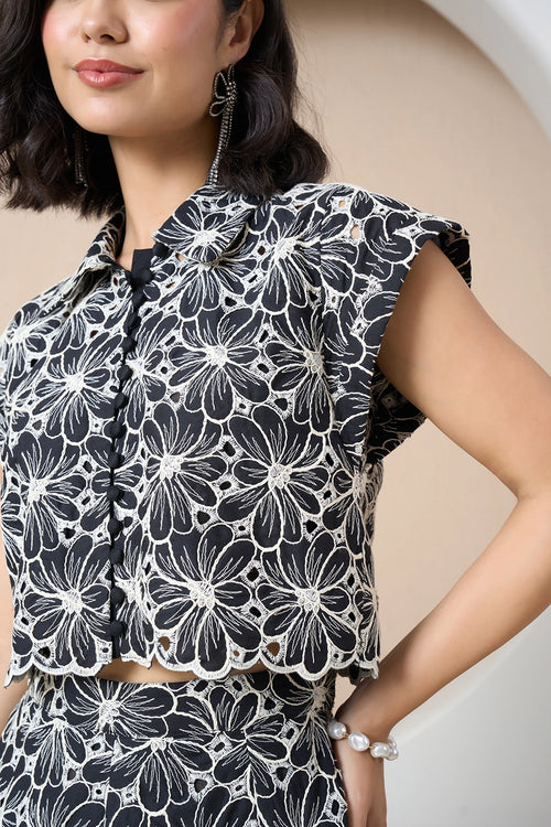 Noir Bloom A-line Set
