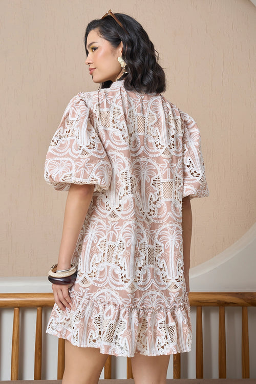 Rose Sand Lace Dress