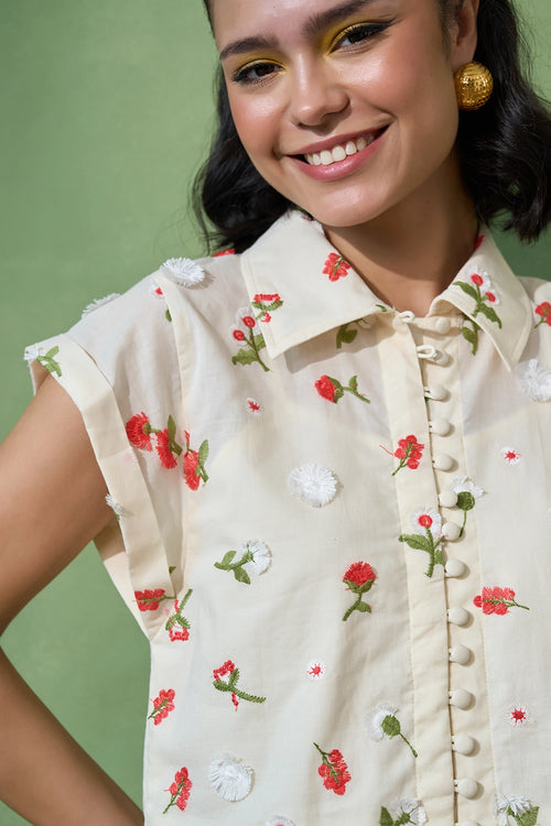 Floral Whispers Skirt Set
