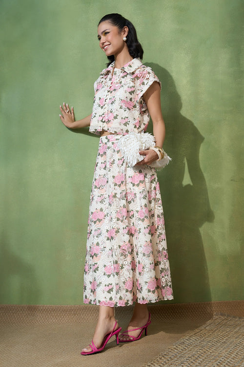 Blossom Lace Skirt-set