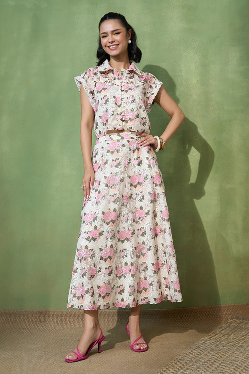 Blossom Lace Skirt-set