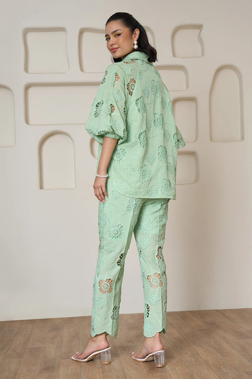 Sage Serenade Tie up Co-ord Set