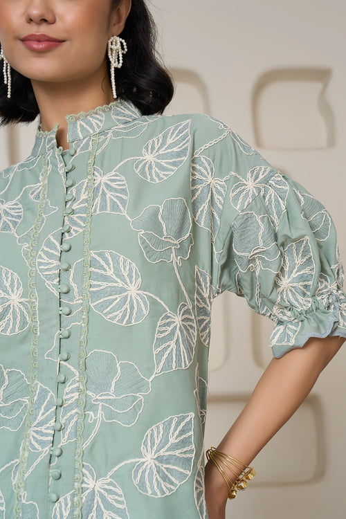 Botanical Breeze Nightfall Dress