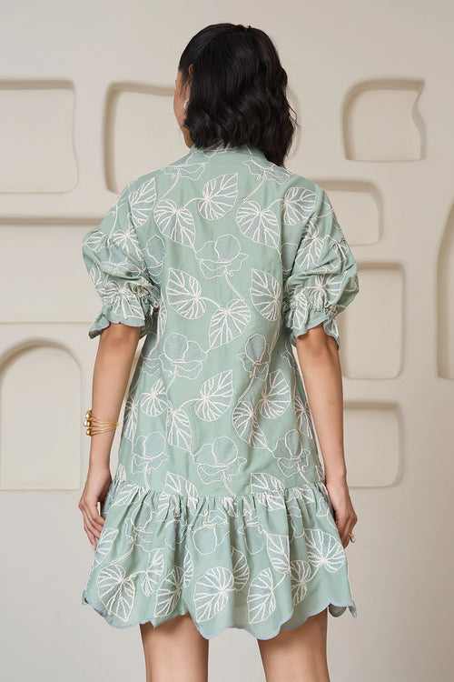 Botanical Breeze Nightfall Dress