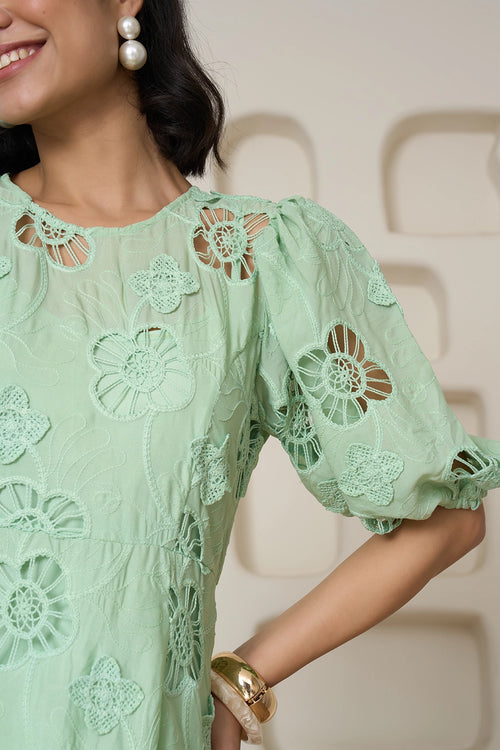 Sage Serenade Midi dress