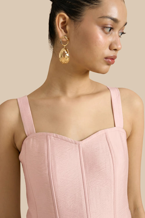 Fleur Pink Corset Top