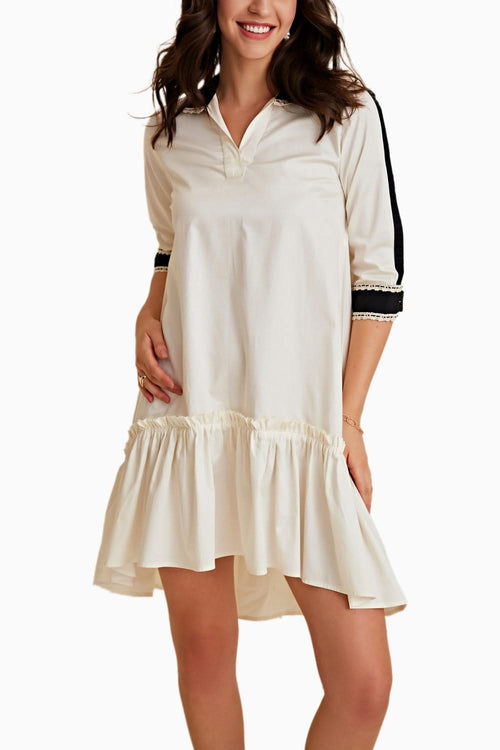 White High Low Dress