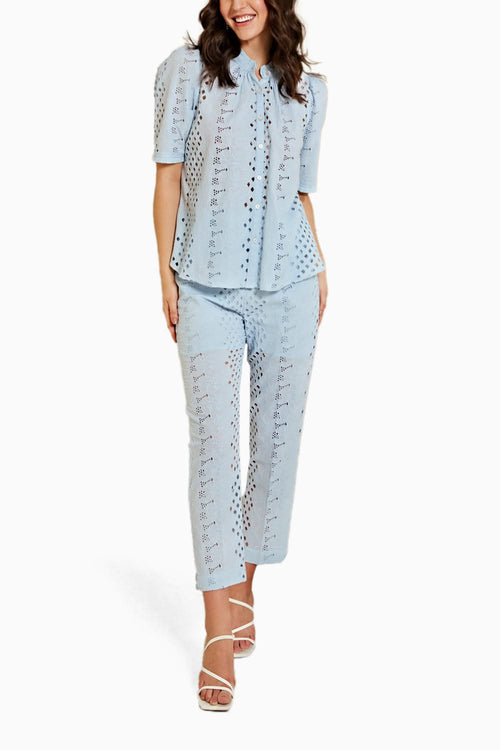 Heavenly Blue Eyelet Co-ord Set
