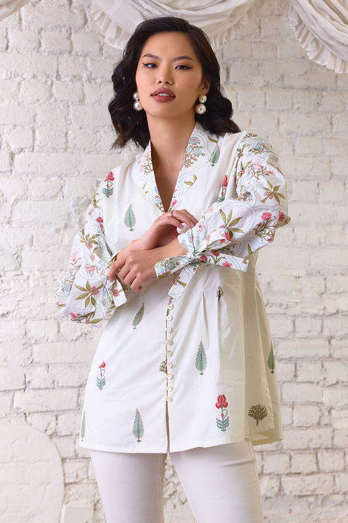 Wanderlust Printed Cotton Blouse