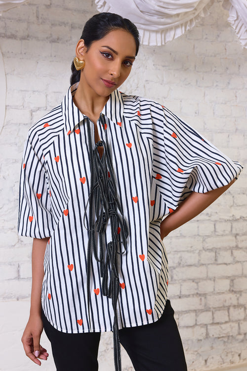 Love Struck Heart Blouse