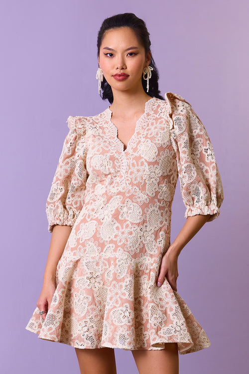 Vintage Lace Charm Dress