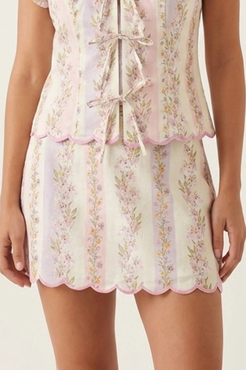 Sage Short Skirt