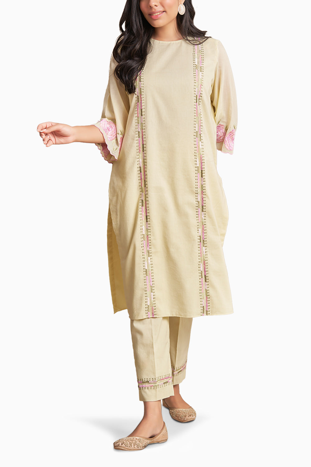 Rana Lemon Kurta Set