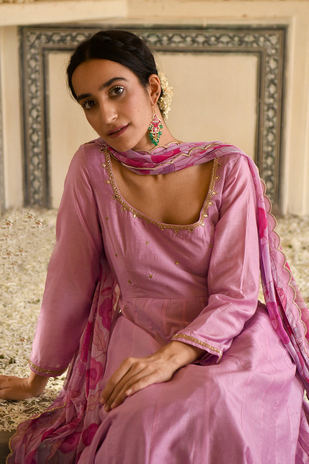 Lilac Mauve Kurta Set