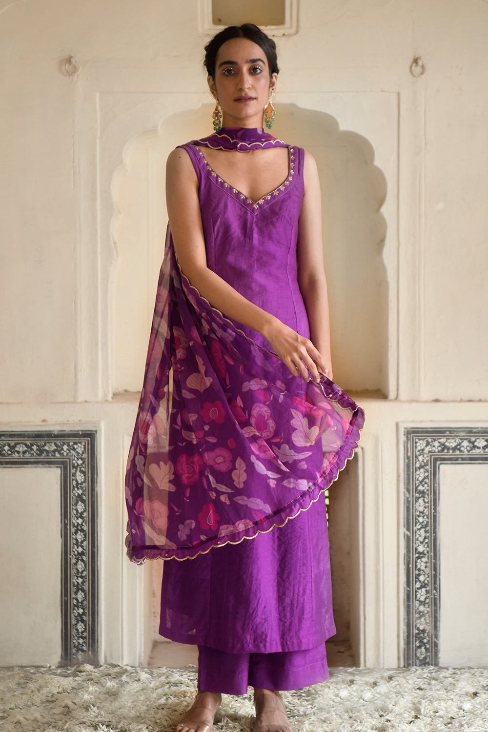 Grape Wine Kurta Set