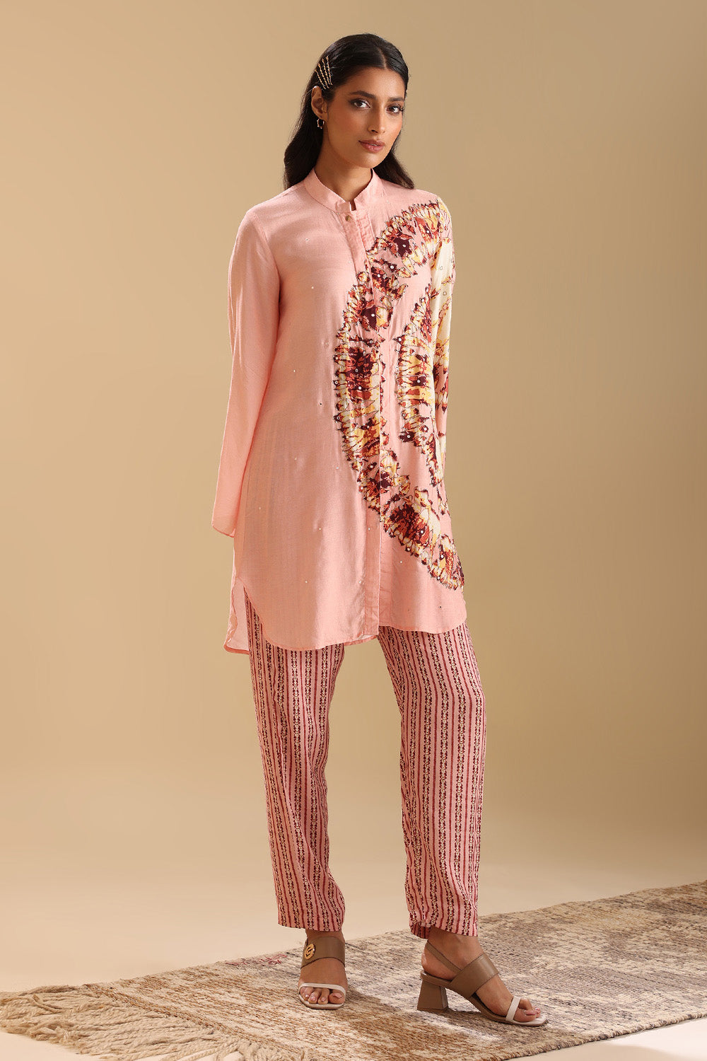 Naqsh Embellished Pink Co-ord Set