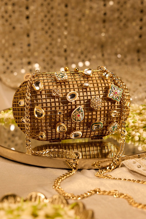 Sultanate Kundan Clutch
