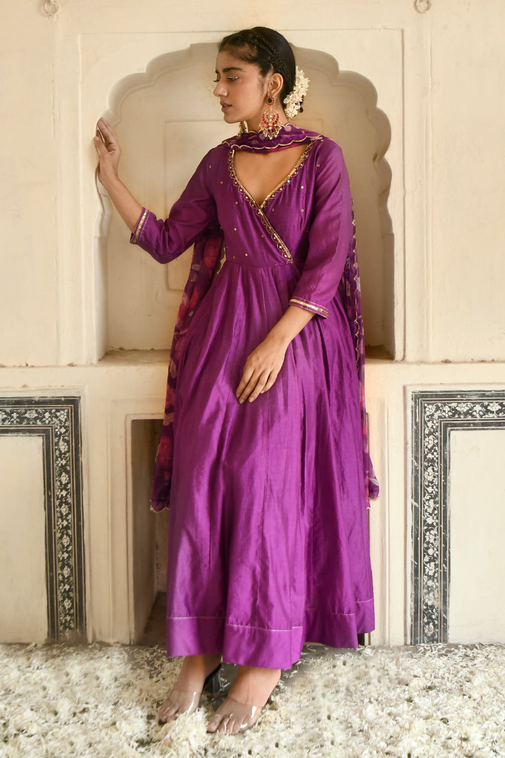 Russian Violet Kurta Set