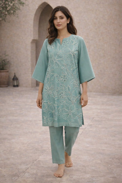 Safa Blue Kurta Set