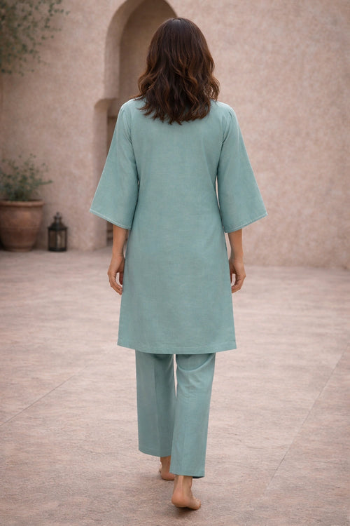 Safa Blue Kurta Set