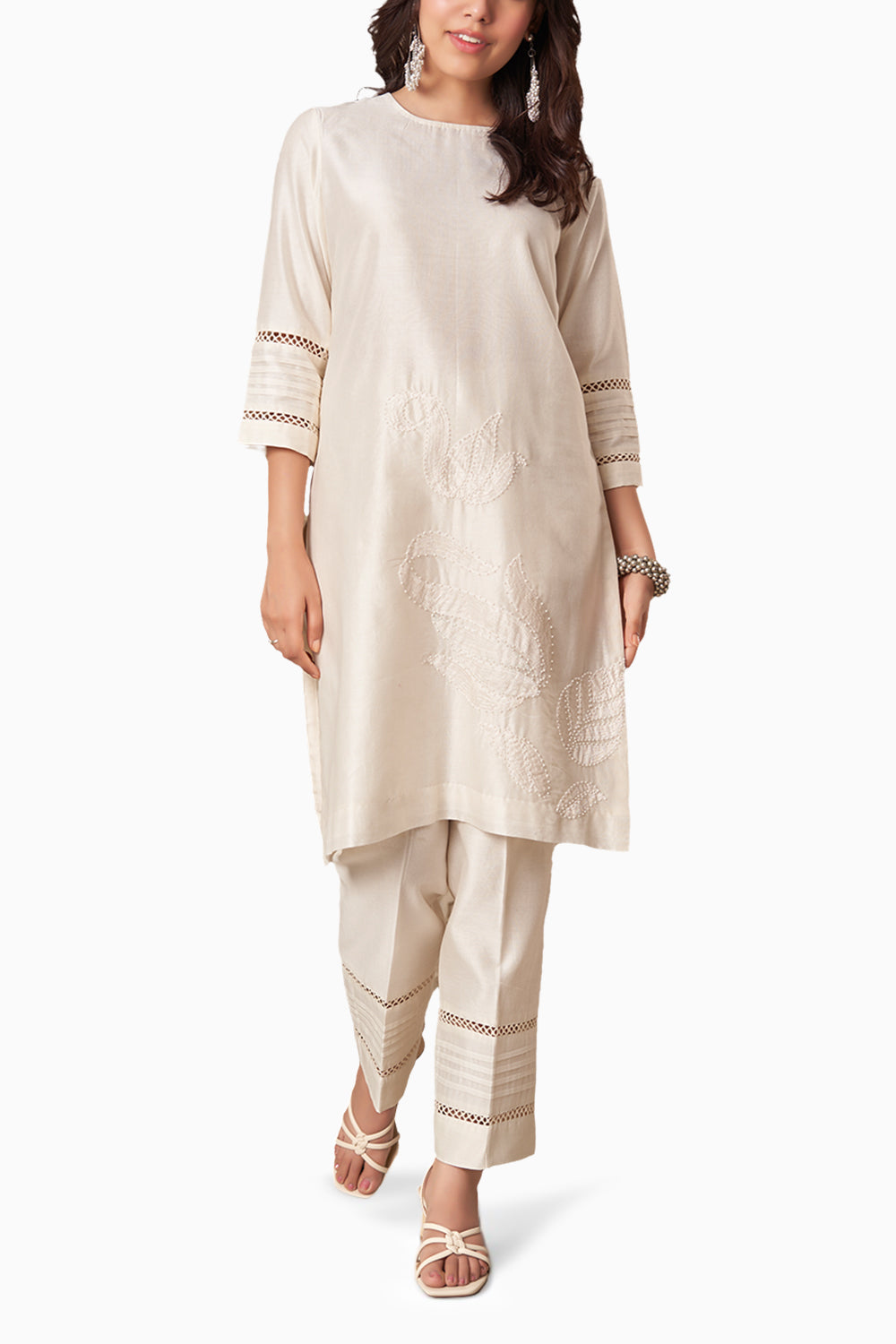 Sahar Ivory Kurta Set