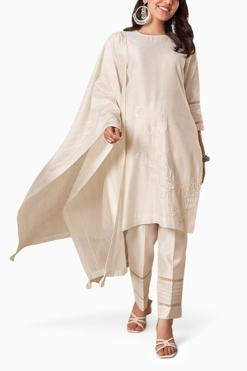 Sahar Ivory Kurta Set