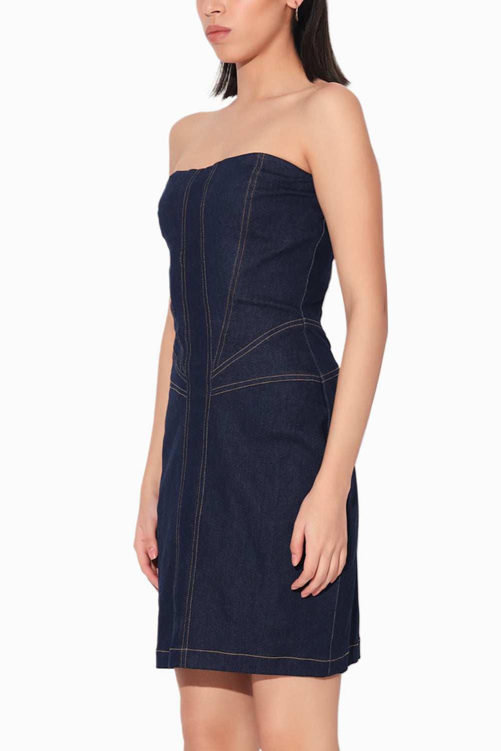 Aldrin Denim Corset Dress