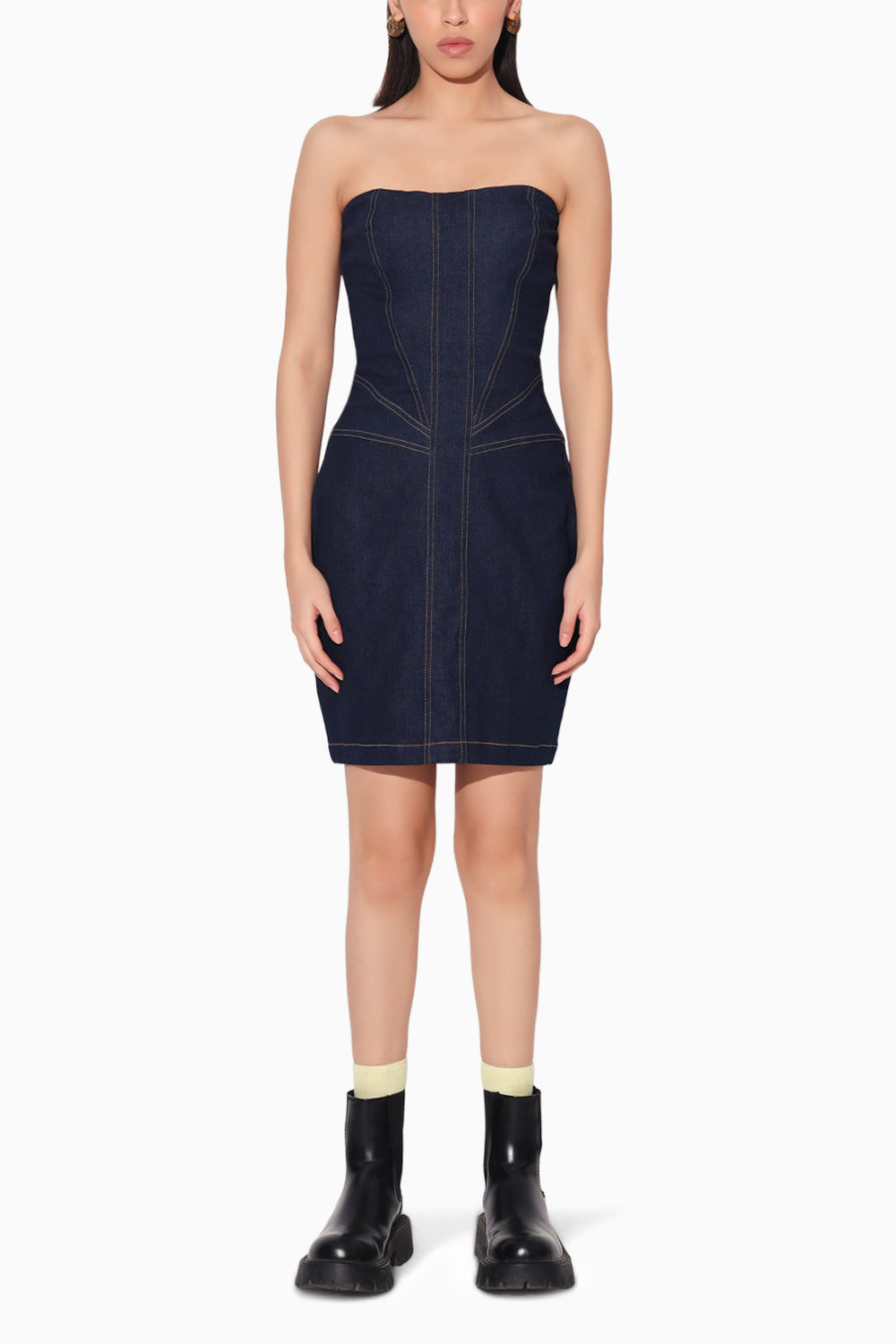 Aldrin Denim Corset Dress