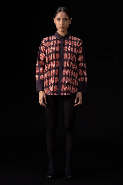 Wheel Red and Wine Shirt