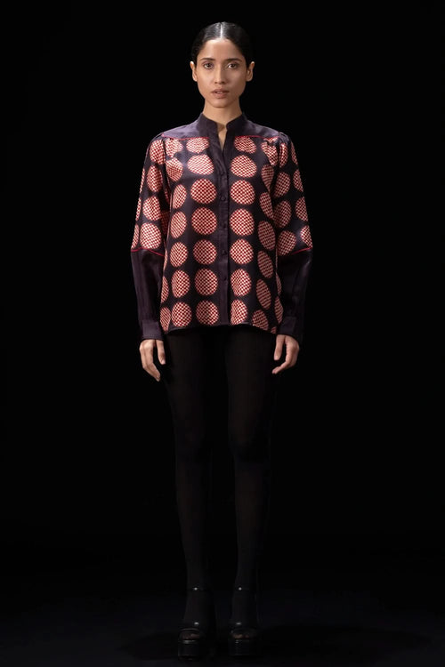 Orbit Red and Wine Shirt