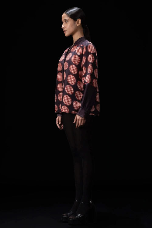 Orbit Red and Wine Shirt