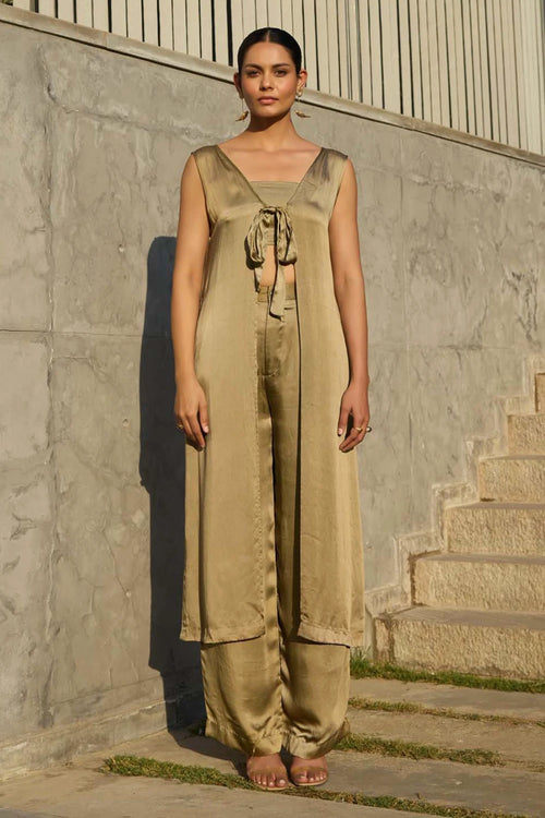 Golden Poppy Tie-Up Co-ord Set
