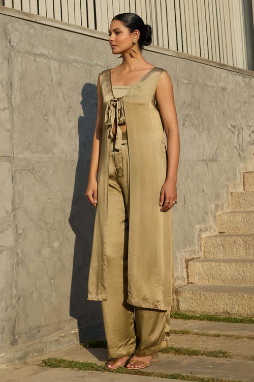Golden Poppy Tie-Up Co-ord Set