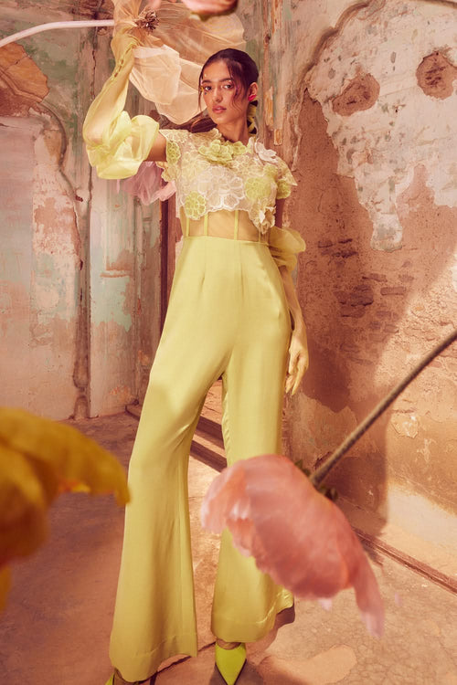 3D Floral Jumpsuit