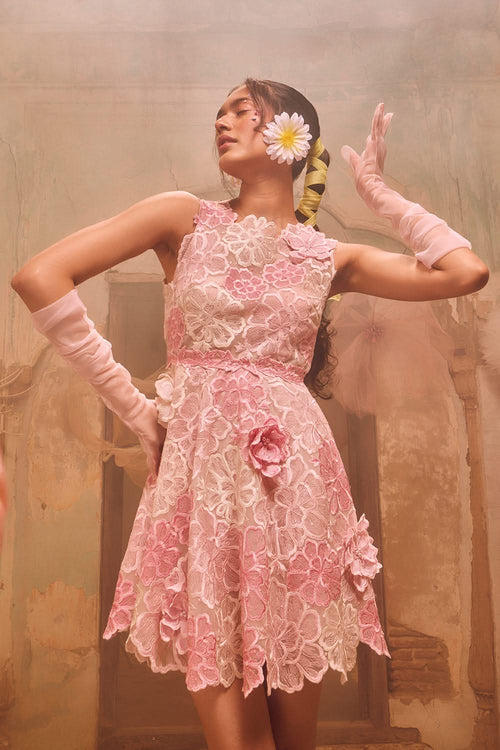 3D Floral Dress