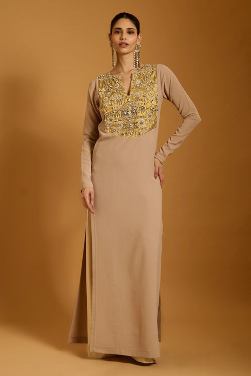 Trifecta Clay Crystal Bib Kaftan