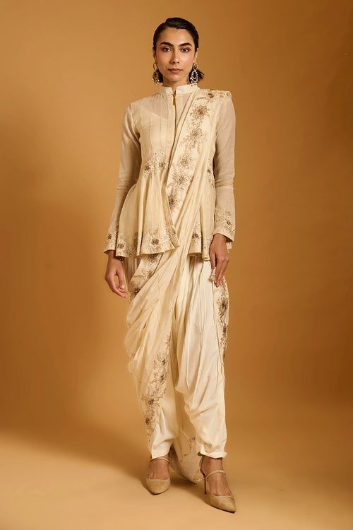 Trifecta Ivory Short Anarkali
