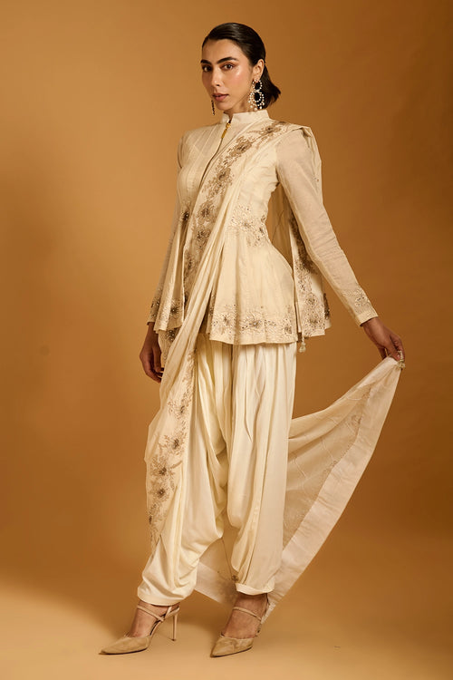 Trifecta Ivory Short Anarkali