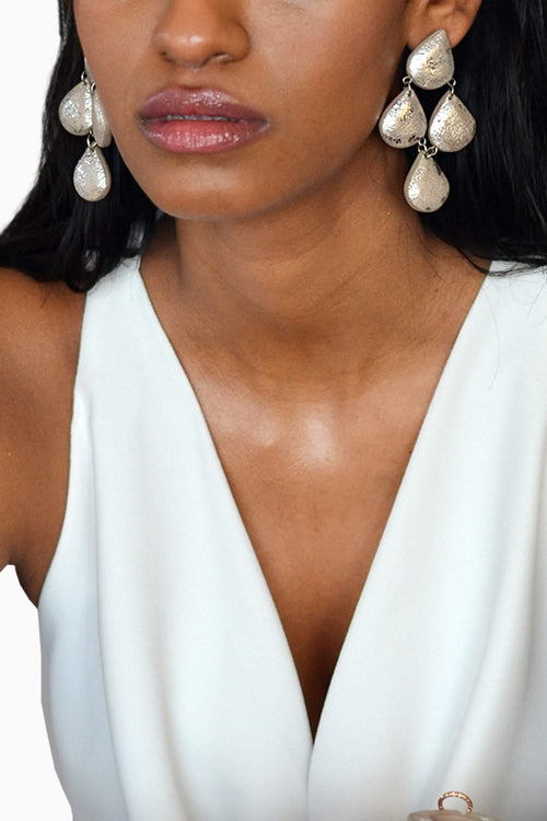 Silver Dew danglers