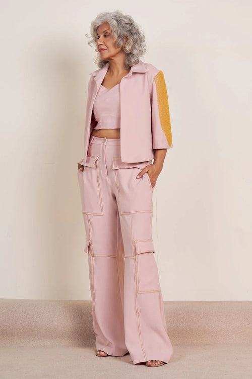 Winged Crystal Jacket Set