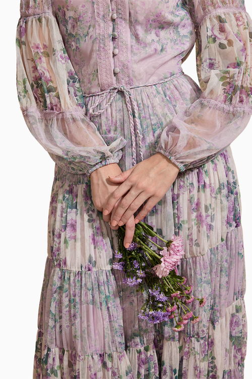 Lavender Dreamweave Long Dress