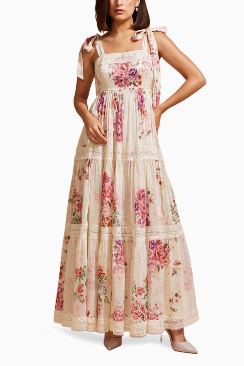 Blossom Whispers Long Dress