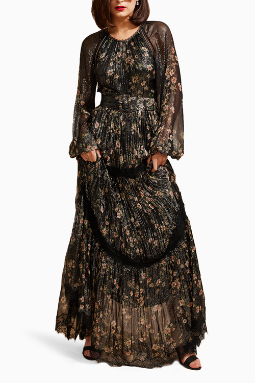 Nocturnal Bloom Long Dress
