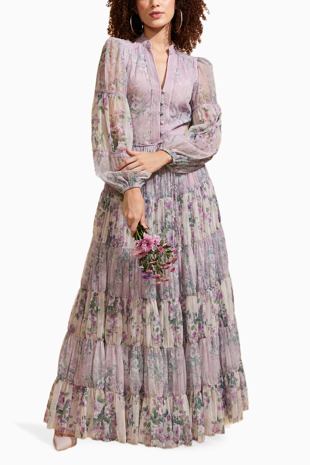Lavender Dreamweave Long Dress