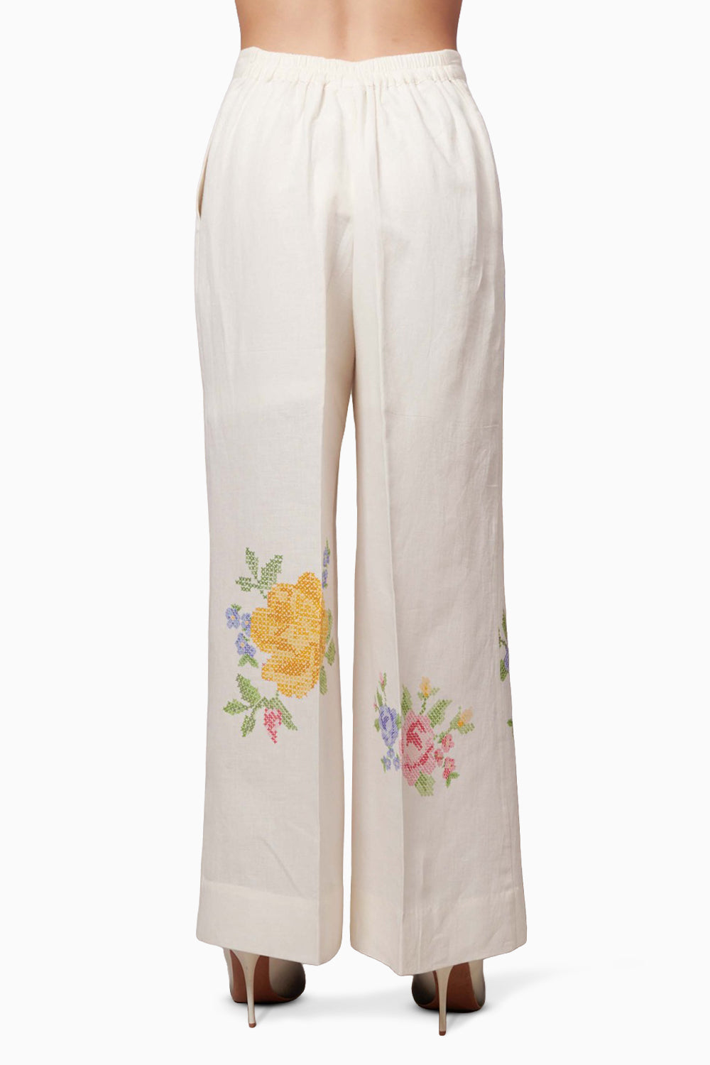 Summer Rose Linen Trousers