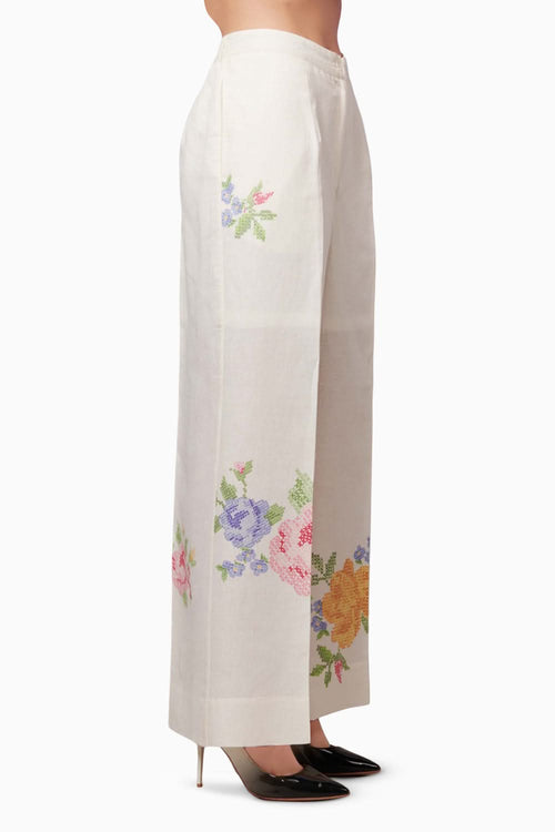 Summer Rose Linen Trousers