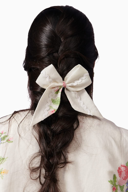 Small Summer Roses Bow