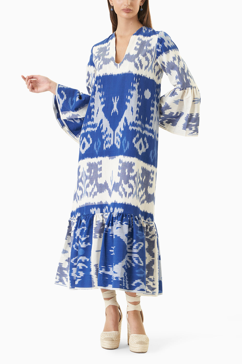 Blue-White Monkey Viento Dress