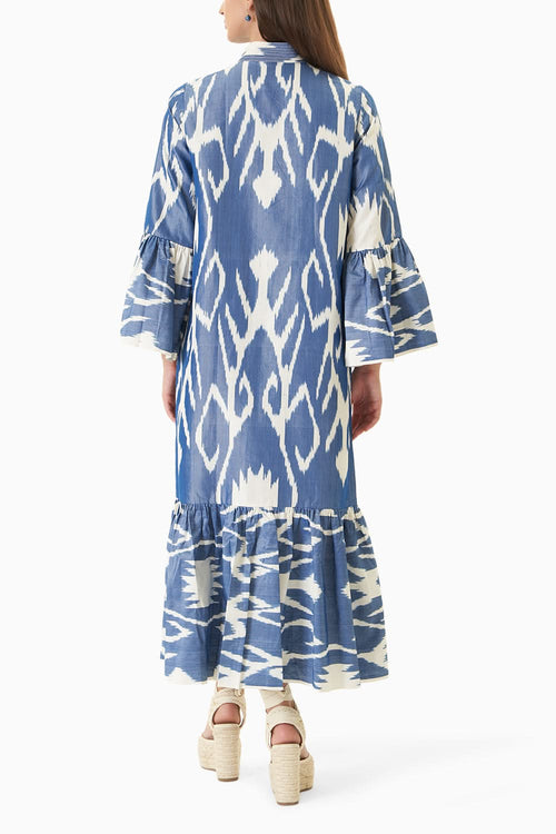 Blue-White Jodhpur Dragon Dress