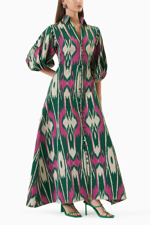 Green Jodhpur Dress